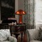 Edge Collections - 24" - Orange - Stylish Table Lamp with Amber Shade - 1 Piece